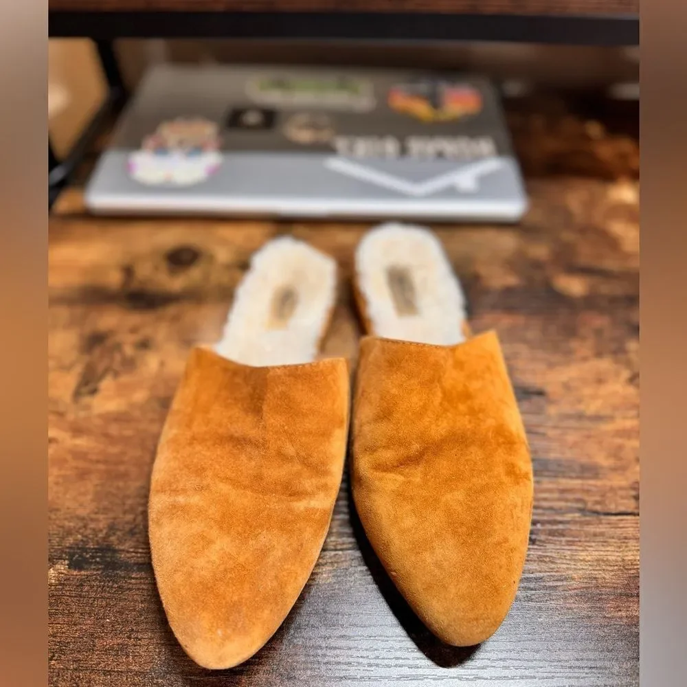 Madewell Sherpa lined slip‎ on size 7